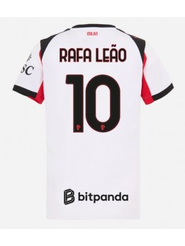 Billige AC Milan Rafael Leao #10 Bortedrakt Dame 2025-26 Kortermet